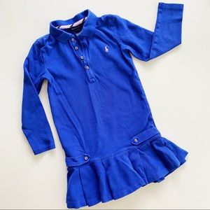 Ralph Lauren Size 5 Girls Pleated Shirtdress
